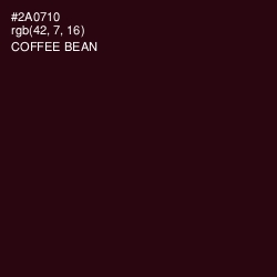 #2A0710 - Coffee Bean Color Image