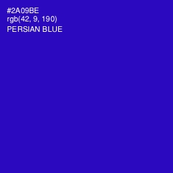 #2A09BE - Persian Blue Color Image