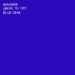 #2A0ABB - Blue Gem Color Image