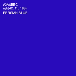 #2A0BBC - Persian Blue Color Image