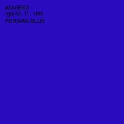 #2A0BBD - Persian Blue Color Image