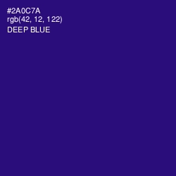 #2A0C7A - Deep Blue Color Image