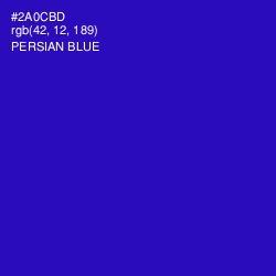 #2A0CBD - Persian Blue Color Image