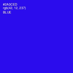 #2A0CED - Blue Color Image