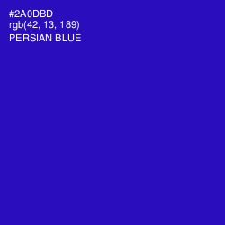 #2A0DBD - Persian Blue Color Image
