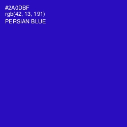 #2A0DBF - Persian Blue Color Image