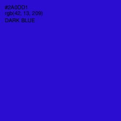 #2A0DD1 - Dark Blue Color Image