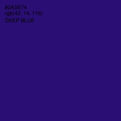 #2A0E74 - Deep Blue Color Image