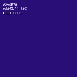 #2A0E78 - Deep Blue Color Image