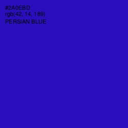 #2A0EBD - Persian Blue Color Image