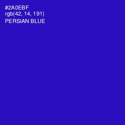 #2A0EBF - Persian Blue Color Image