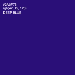 #2A0F78 - Deep Blue Color Image