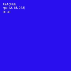 #2A0FEE - Blue Color Image