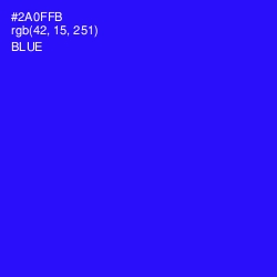 #2A0FFB - Blue Color Image