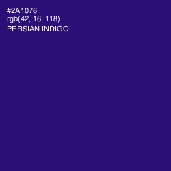 #2A1076 - Persian Indigo Color Image