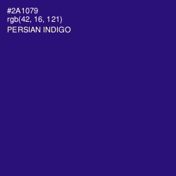 #2A1079 - Persian Indigo Color Image