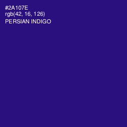 #2A107E - Persian Indigo Color Image