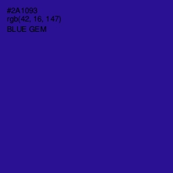 #2A1093 - Blue Gem Color Image