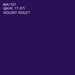 #2A1157 - Violent Violet Color Image