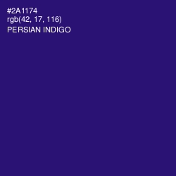 #2A1174 - Persian Indigo Color Image
