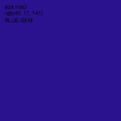 #2A118D - Blue Gem Color Image