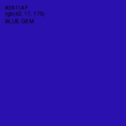 #2A11AF - Blue Gem Color Image