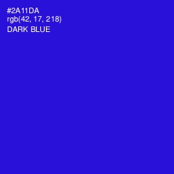 #2A11DA - Dark Blue Color Image