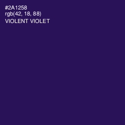 #2A1258 - Violent Violet Color Image