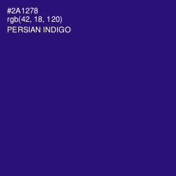 #2A1278 - Persian Indigo Color Image