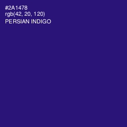 #2A1478 - Persian Indigo Color Image