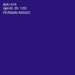 #2A147A - Persian Indigo Color Image