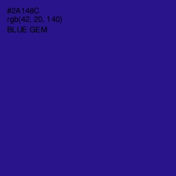 #2A148C - Blue Gem Color Image