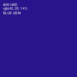 #2A148D - Blue Gem Color Image