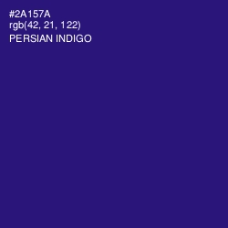 #2A157A - Persian Indigo Color Image
