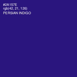#2A157E - Persian Indigo Color Image