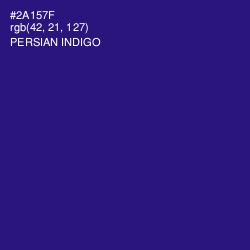 #2A157F - Persian Indigo Color Image