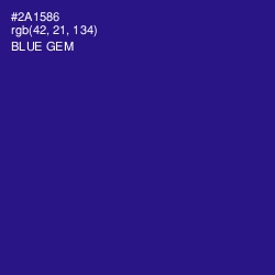 #2A1586 - Blue Gem Color Image