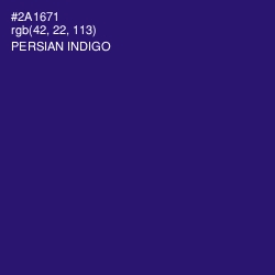 #2A1671 - Persian Indigo Color Image