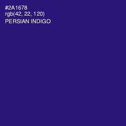 #2A1678 - Persian Indigo Color Image