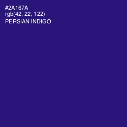 #2A167A - Persian Indigo Color Image