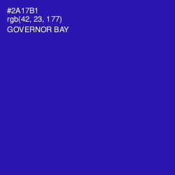 #2A17B1 - Governor Bay Color Image