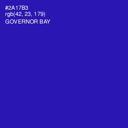 #2A17B3 - Governor Bay Color Image