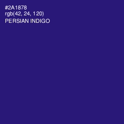 #2A1878 - Persian Indigo Color Image
