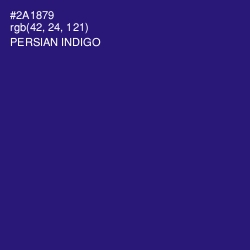 #2A1879 - Persian Indigo Color Image