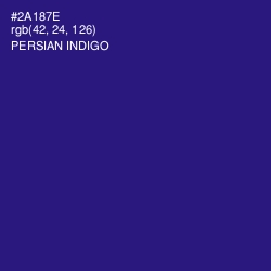 #2A187E - Persian Indigo Color Image