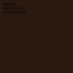 #2A190E - Coffee Bean Color Image