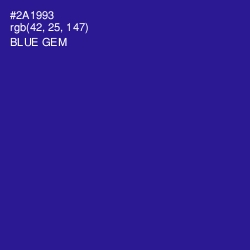 #2A1993 - Blue Gem Color Image