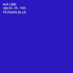 #2A19BE - Persian Blue Color Image