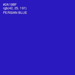 #2A19BF - Persian Blue Color Image