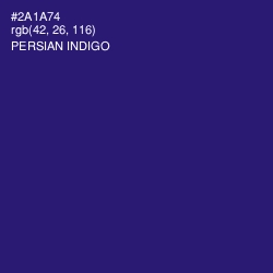 #2A1A74 - Persian Indigo Color Image